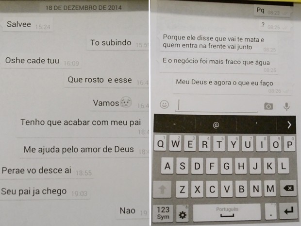 Conversas via WhatsApp foram anexadas ao processo contra as irmãs  (Foto: Reprodução/TV Diário)